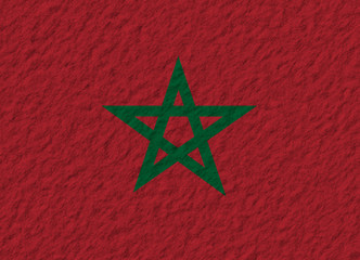 Morocco flag stone