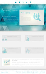 Website template for spa or beauty salon
