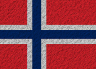 Norway flag stone