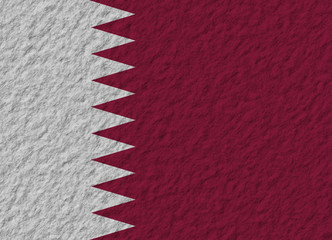 Qatar flag stone