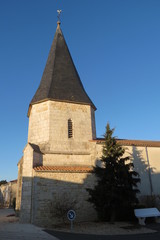 Fototapeta na wymiar Charente-Maritime - Charron - Eglise Saint-Nicolas