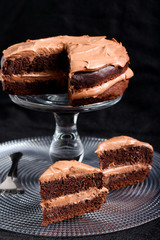 Double chocolate cake