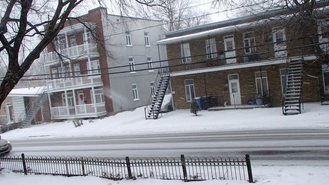 rue en hiver