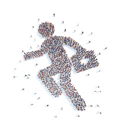 Fototapeta premium People in the form of man.