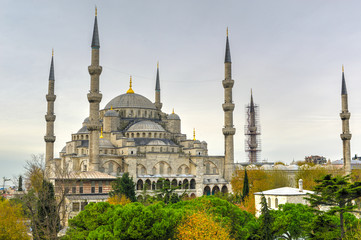 Naklejka na ściany i meble Blue Mosque - Istanbul, Turkey