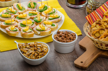 New Year's Eve meal celebration