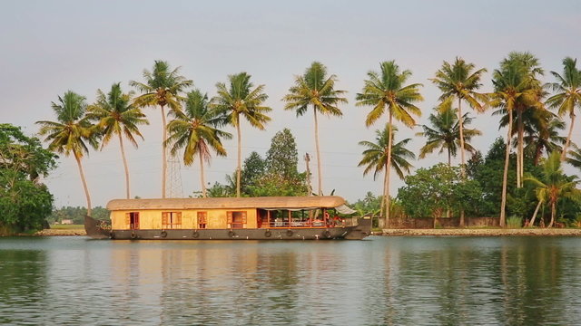 House boat in Kerala Backwaters