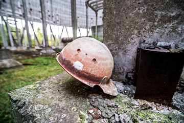 Reactor no. 5 cooling tower in Chernobyl Zone of Alienation