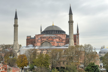 Fototapeta na wymiar Hagia Sophia Mosque - Istanbul, Turkey