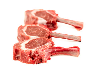 Raw healthy lamb isolated