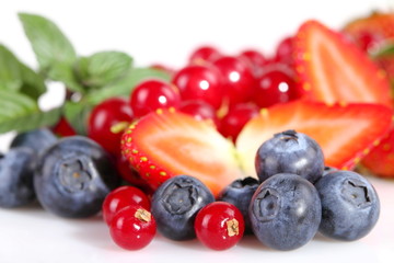 Fragole,mirtilli e ribes