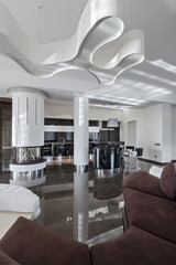 Modern luxury interior in daylight
