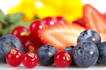 Fragole,mirtilli e ribes