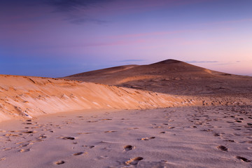La dune du pilat à l'aube