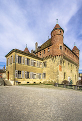 Fototapeta na wymiar Old castle in Lausanne , Switzerland