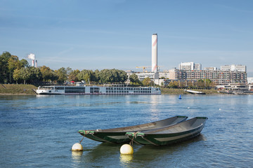 Basel, the Rhine river
