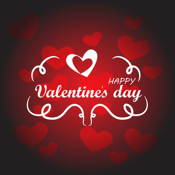 Valentines Day Background - Vector Illustration, Graphic Design, Editable For Your Design. Valentines Day