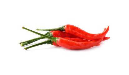 Red chili pepper isolated on a white background