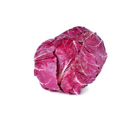 red cabbage on white background