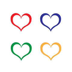 valentine love heart vector background