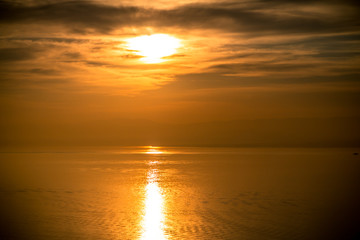 Sunset in Dezaley, Switzerland