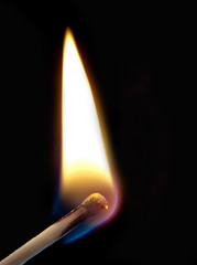ignition of a match