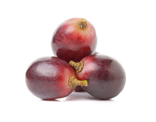 grapes isolated on over white background