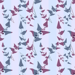 Floral leaves abstract seamless pattern texture background