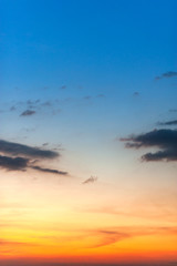 Sunset sky