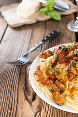 Spaghetti with Mussels
