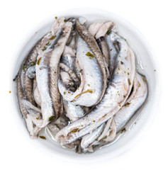 Anchovis (isolated on white)