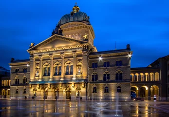 Photo sur Plexiglas Fontaine Swiss Parliament building