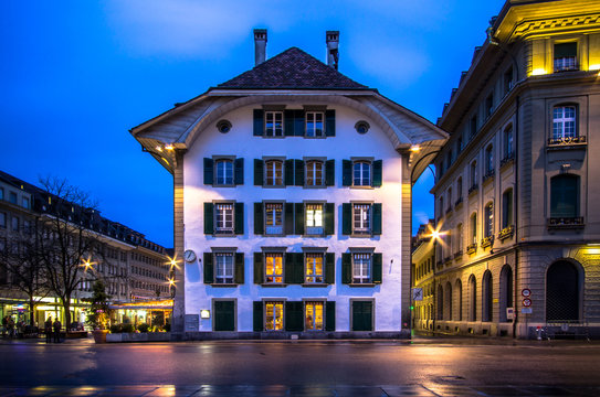 Historic building at Bundesplatz in Bern, Switzerland