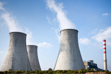 Fototapeta premium cooling towers