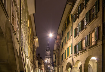 Fototapeta premium Old streets in Bern 