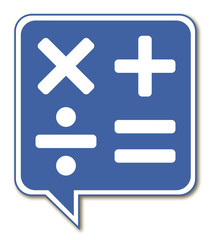 Fototapeta premium Logo opérations. Calculatrice.