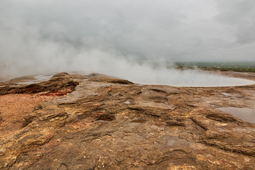 Geyser district, geothermal area in Iceland.