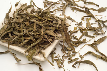 Sage tea leaves