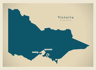 Modern Map - Victoria AU
