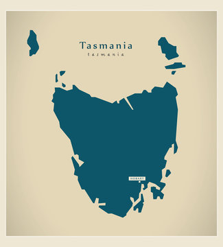 Modern Map - Tasmania AU