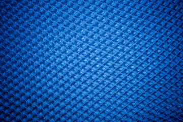 A vintage cloth cover with a blue screen pattern and grunge back