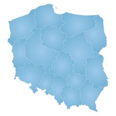 Fototapeta premium Map Of Poland