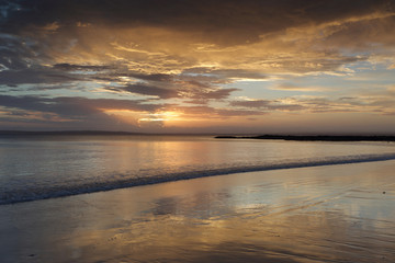 Sunset colours and tranquil waters Cabbage Tree Beach