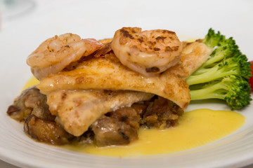 Broiled Shrimp and Fish Plate