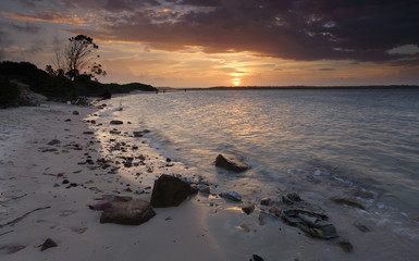 Fototapeta na wymiar Sunset Botany Bay Australia