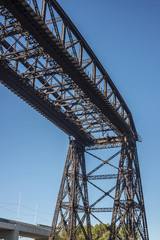 Avellaneda bridge in Buenos Aires, Argentina.