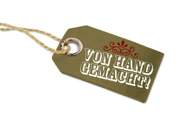 Anhänger mit von Hand gemacht