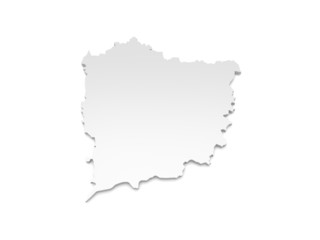 3D Karte Landkreis Meißen