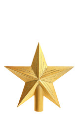 decorative yellow star for top of Christmas tree