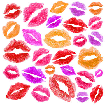 kiss lips background